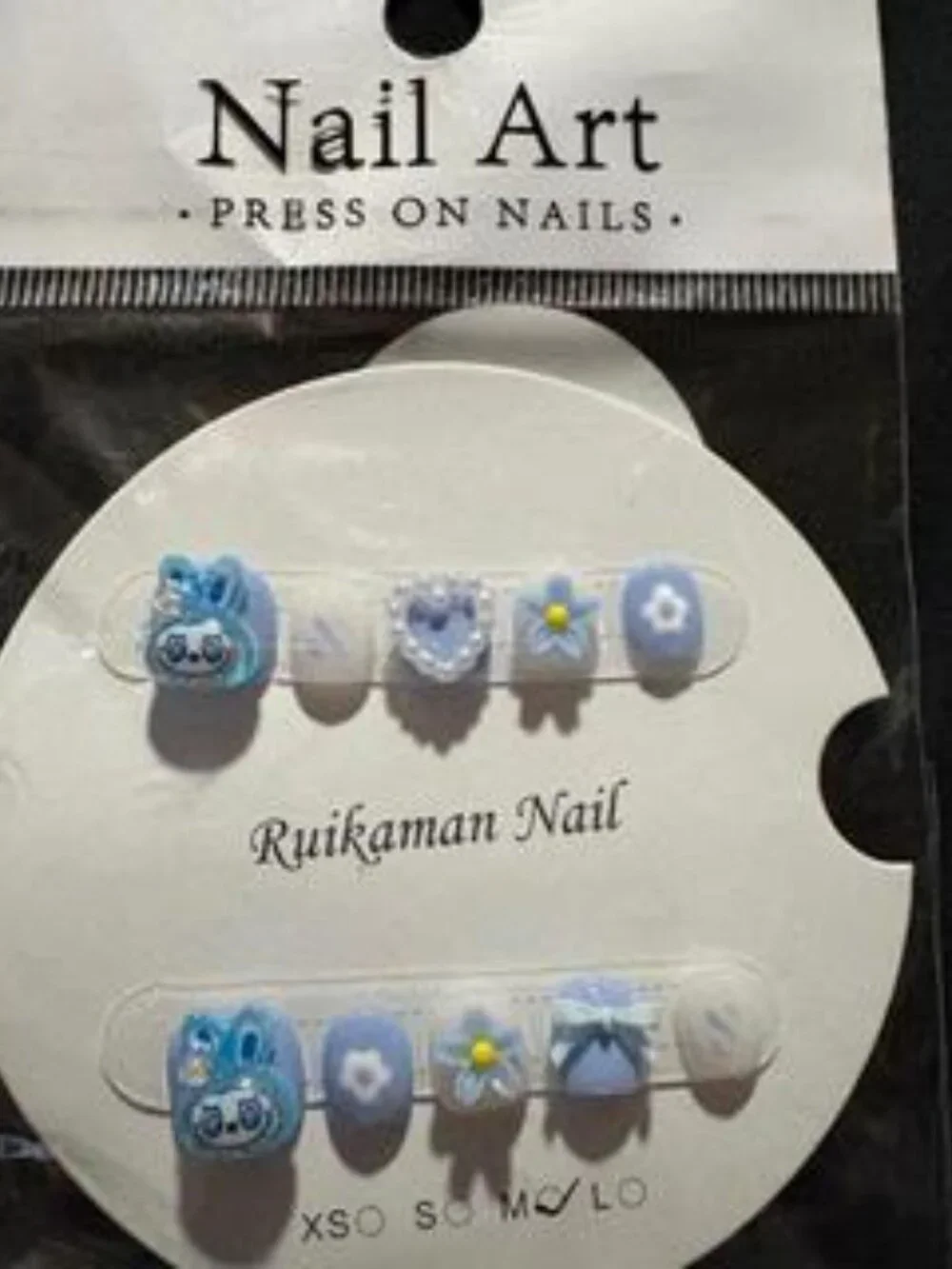 Lot of 16 Kids Size Press On Nails